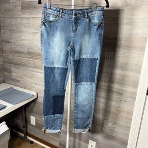 Patchwork Denim Jeans